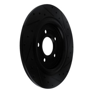 Ford Explorer Brake Rotor (1) - Rear Right - R1 Concepts - Drilled & Slotted - Black - `20-`25 Ford Explorer Brake Rotor (1) - Rear Right - R1 Concepts - Drilled & Slotted - Black - `20-`25